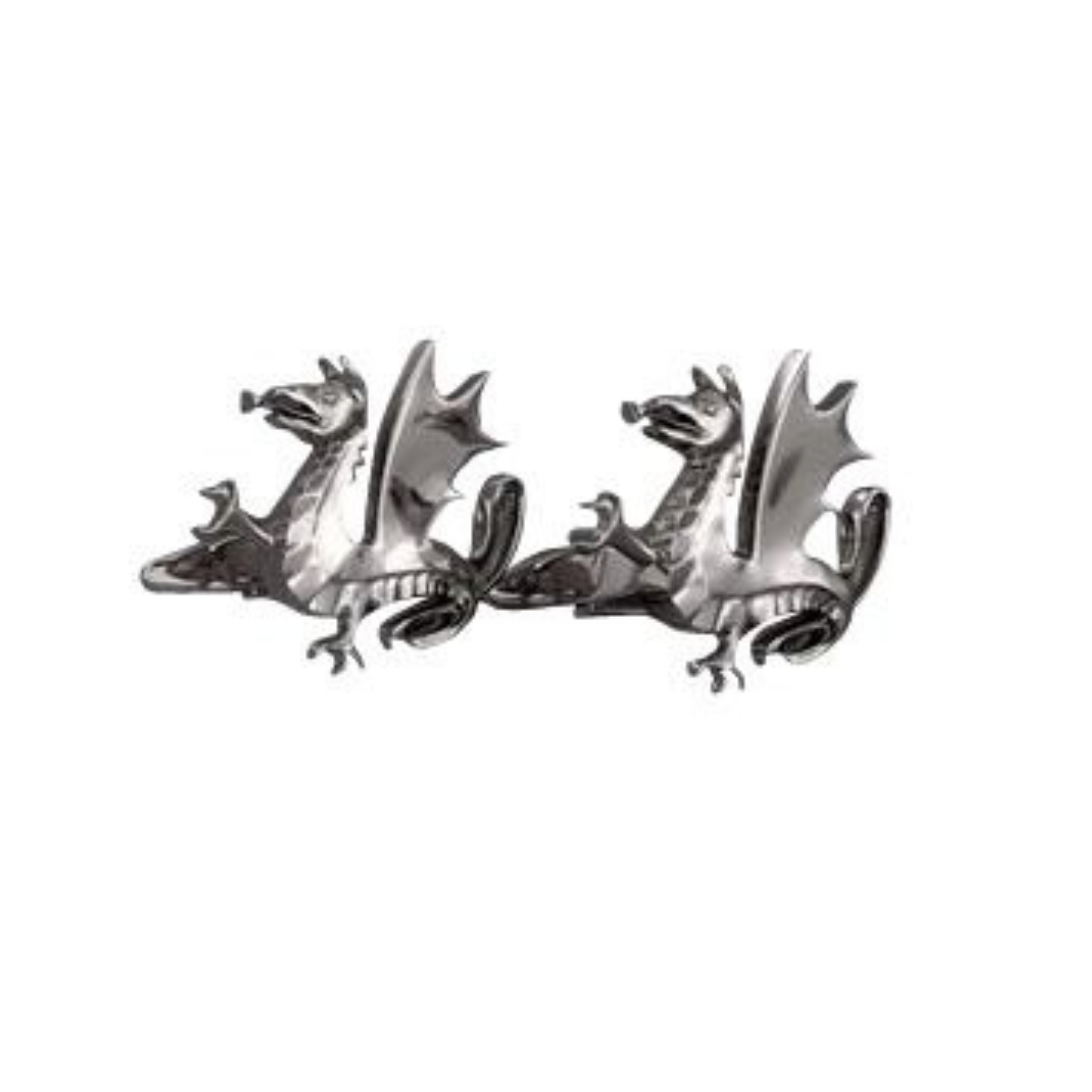 BRASS CUFFLINKS - CUSTOM 3D SHAPE - DRAGON