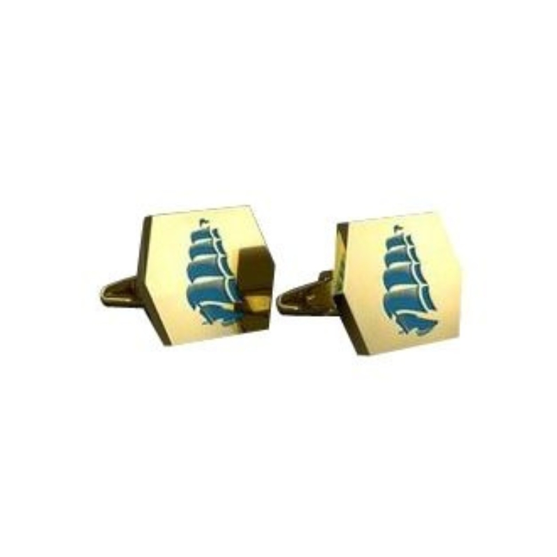 BRASS CUFFLINKS - CUSTOM HEXAGON