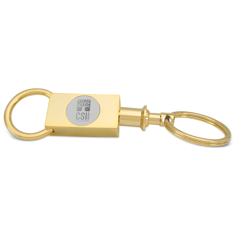 TWO-SECTION KEY RING GOLD