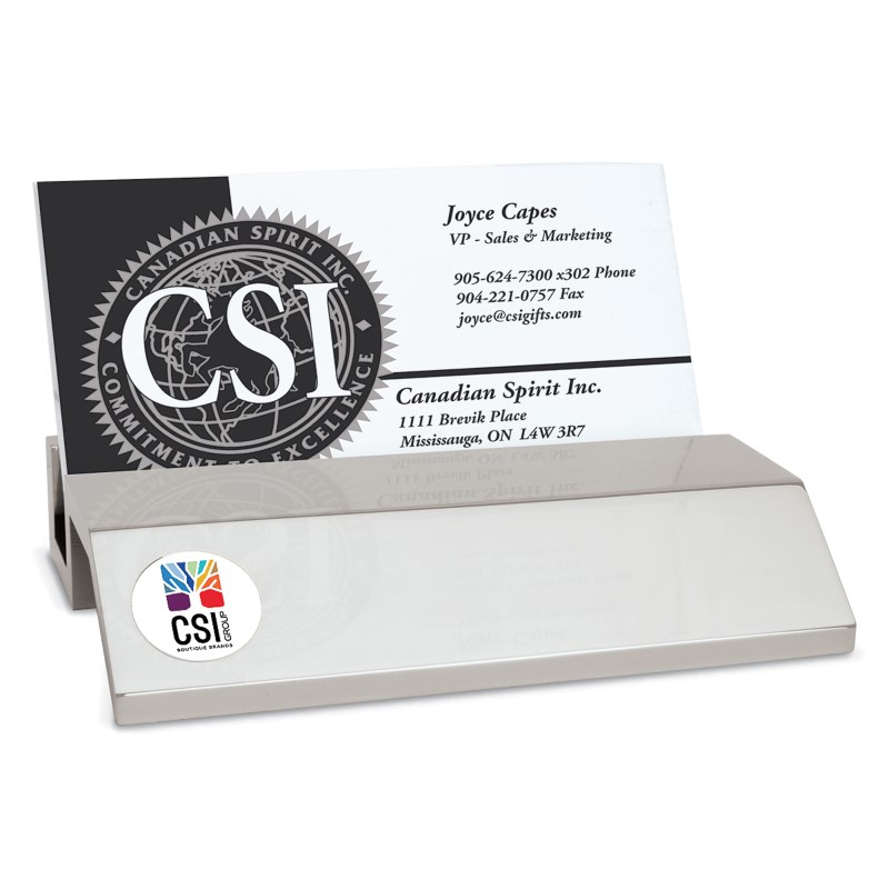 BUSINESS CARD HOLDER SILVER