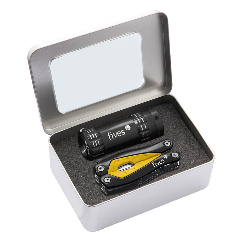 GIFT SET WITH FL39 COB LIGHT AND TM307 MULTI-TOOL